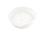 Cooker White Plastic Dish Plate Food Steamed Steamer Insert 22.5cm x 5cm