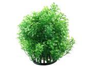 Unique Bargains 5.1 Height Ceramics Base Manmade Green Water Plant Decor for Fish Bowl