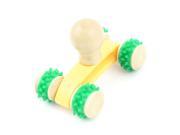 Wooden Body Muscles Relaxation Manual Massage Roller Hand Held Massager