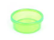 Unique Bargains 8cm Dia Plastic Dinner Food Water Feeding Bowl Feeder Tool Clear Green for Pet Cat Dog