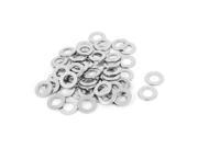 50pcs Silver Tone 316 Stainless Steel Flat Washer 3 16 for Screws Bolts