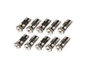 10 Pcs Red T10 1210 8 SMD Auto Error Free Canbus LED Lights Lamp Internal