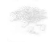 Unique Bargains 30 Pcs Clear Plastic Aquarium 2 Way Air Pump Tubing Tube Connector