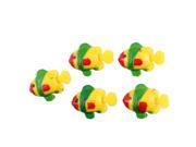Unique Bargains Plastic Floating Lively Fish Ornament Yellow Grn Red