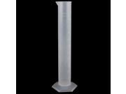 Lab Laboratory Experiment 50ml Plastic Graduated Cylinder Measuring Cup 17cm