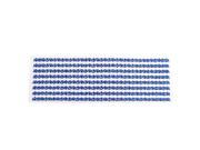 Blue Self Adhesive Crystal Rhinestone Car Decorating DIY Stickers 255mm x 90mm