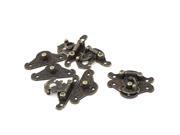 Unique Bargains 4pcs Vintage Style Metal Toggle Latch Catch Lock for Jewelry Cigar Box Case