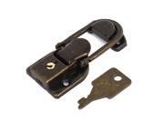 Cabinet Boxes Rotatable Metal Toggle Latch Catch Hasp Bronze Tone w Screws
