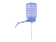 Unique Bargains Outdoor Indoor Practical Drinking Water Press Pump Clear Blue