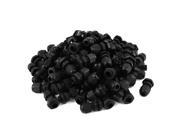 Black Plastic Waterproof Connector Cable Gland M12 3 6mmm 100 Pcs