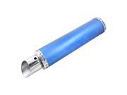 2.0 Inlet Dia Blue Exhaust Pipe Muffler Silencer for Motorcycle