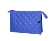 Unique Bargains 10.6 Long Cosmetic Makeup Travel Case Pull Zipper Bag Dark Blue for Lady