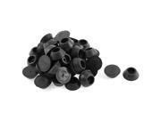 Unique Bargains 50pcs Black Rubber Conical Pads 20x7mm Table Desk Furniture Feet Leg Protectors