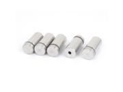 Unique Bargains 19mmx40mm Stainless Steel Advertisement Nails Glass Wall Connector Standoff 5Pcs
