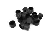 Unique Bargains 32mm Dia Bottom Size Rubber Round Shape Tubing Insert Caps 20 Pcs