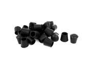 Unique Bargains 16mm Inner Dia Round Rubber Furniture Machine Foot Cover Holder Protector 30 Pcs