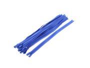 Unique Bargains Dress Pants Closed End Nylon Zippers Tailor Sewing Craft Tool Blue 40cm 20 Pcs