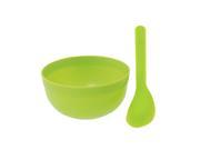 Unique Bargains Lady Smooth Stick Mask Mixing Cosmetic Bowl Set Green