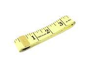 Body Measuring Sewing Cloth Tailor Tape Soft Flat Ruler Yellow 60 150cm