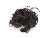 Unique Bargains Women Hair Wave Scrunchie Bun Curly Wig Ponytail Hairpiece Black Coffee Color