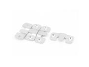 Furniture Interlock Style Metal Sectional Sofa Connectors Silver Tone 4pcs