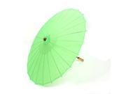 Japanese Asian Traditional Manually Bamboo Dancing Umbrella Parasol 78cm Green