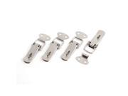 Siver Tone Stainless Steel Security Loop Toggle Latch 4 Set