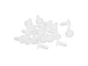 Unique Bargains 20 Pcs Replaceable 4mm OD Tube Barbed Pipe Fitting Plug White for Fish Tank