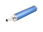 Unique Bargains Universal Motorcycle 22mm Inlet Dia Round Tip Exhaust Pipe Muffler Blue