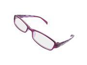 Unique Bargains Lady Purple Rim Rectangle Multi Coated Lens Spectacles Bxngs