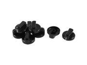 Kitchen Cooktop Plastic Gas Stove Oven Control Rotary Switch Knobs Black 8 Pcs