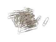 2 Boxes Metal Paper Clips Holder Silver Tone for Officer 200 Pcs