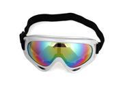 Men Women Colored Lens Adjustable Elastic Band Eyes Protector Ski Goggles