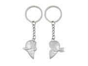 Unique Bargains Love Letters Heart Sweethearts Key Chain Ring Pair