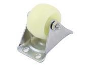 Shopping Trolley Nylon 1.5 Round Flat Top Plate Fixed Caster Wheel