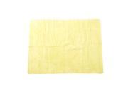 Unique Bargains Furniture Glass Faux Chamois Yellow Absorbing Power Clean Towel in Box