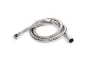 Unique Bargains 1.1M Length Stainless Steel Flexible Water Heater Shower Pipe Hose Silver Tone