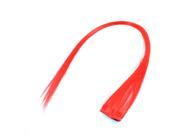 Unique Bargains Party Performance Highlights Synthetic Red Clip in Hair Extensions 40cm Long
