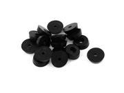 Unique Bargains 16 Pcs Rubber Furniture Feet Protector Chair Leg Tips Covers Black 0.2 High