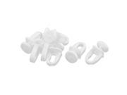 Unique Bargains Plastic Curtain Track Rail Carrier Slide Glide Rollers White 22mm Height 8 Pcs