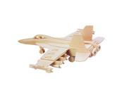 F18 Hornet Bomber Woodcraft Construction Kit Wood Assemble Puzzle Toy Gift