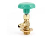 Unique Bargains Gold Tone Metal Male Threaded R12 Refrigerant Can Tap Valve Opener