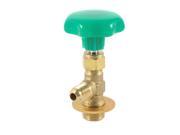 Unique Bargains Green Rotating Control Valve Brass 3 8PT Male Thread Fridge Can Opener Gold Tone