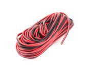 Unique Bargains Plastic Insulated Multicore Electrical Wire Cable Black Red 15M 49Feet