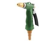 Unique Bargains Metal Head High Pressure Water Lever Spray Gun Tool Green Yellow for Garden
