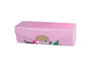 Floral Prints Pink Lipstick Lip Chap Stick Case Jewelry Holder Box w Mirror