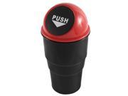 Unique Bargains Auto Car Trash Rubbish Bin Office Home Can Garbage Dust Case Holder Black Red