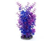 Unique Bargains Fish Tank Aquarium 29cm Heigh Violet Manmade Artificial Plant Ornament