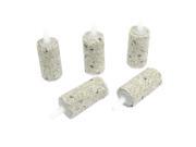 Unique Bargains Fish Tank Pump Beige White Mineral Releases Bubbles Air Stone Airstone 5 Pcs