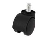 Unique Bargains 12mm Grip Ring Stem Connector 2 50mm Dia Twin Wheel Rotatable Chair Caster